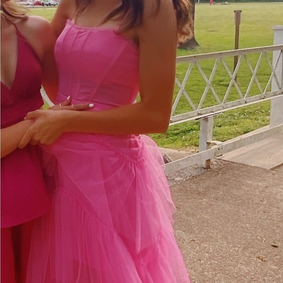 BCBG MAXAZRIA Pink Corset Gown - Picture 2 of 5